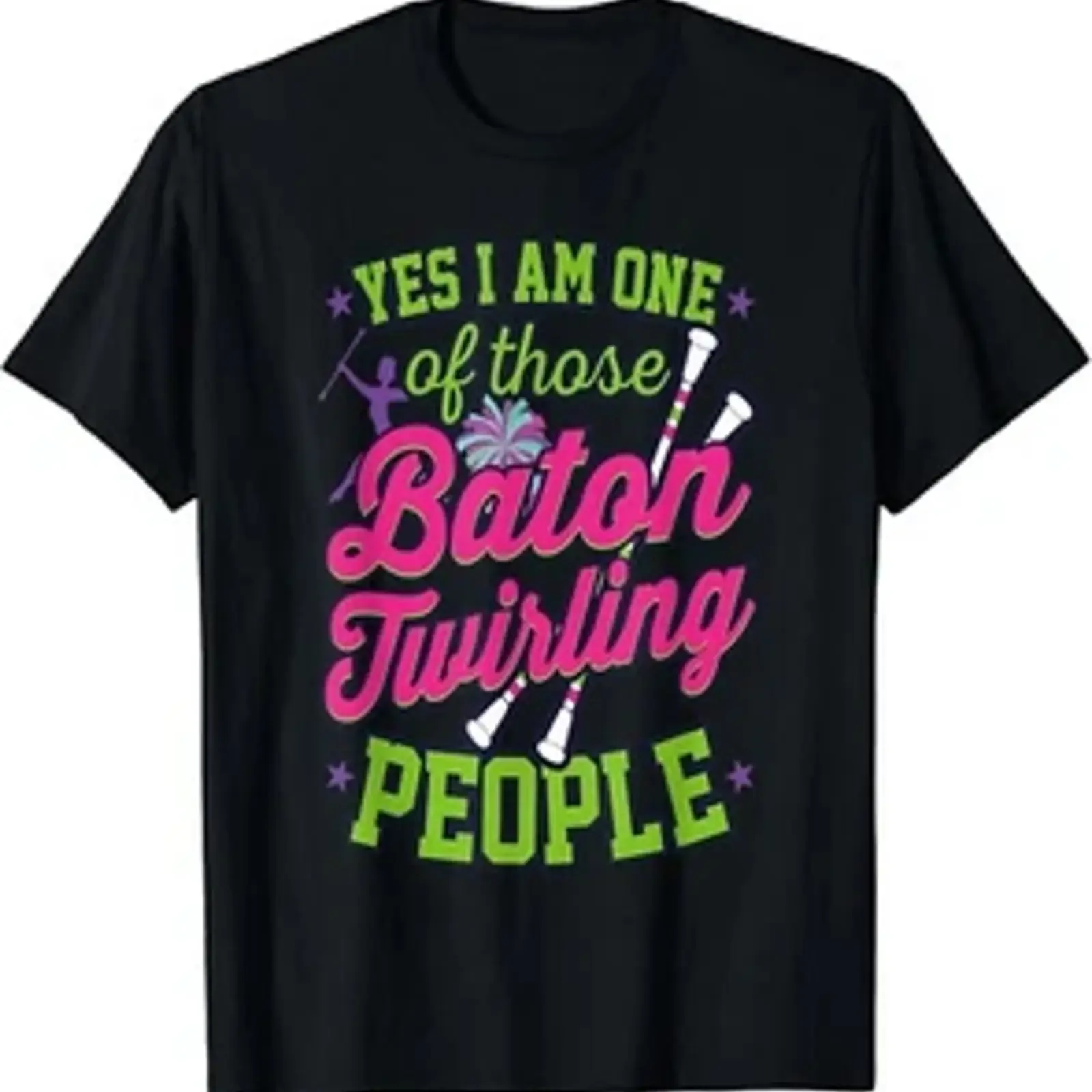 Camiseta divertida con estampado de banda de majorettes y bastón giratorio, regalo unisex, ropa de diseñador vintage lavada, moda unisex
