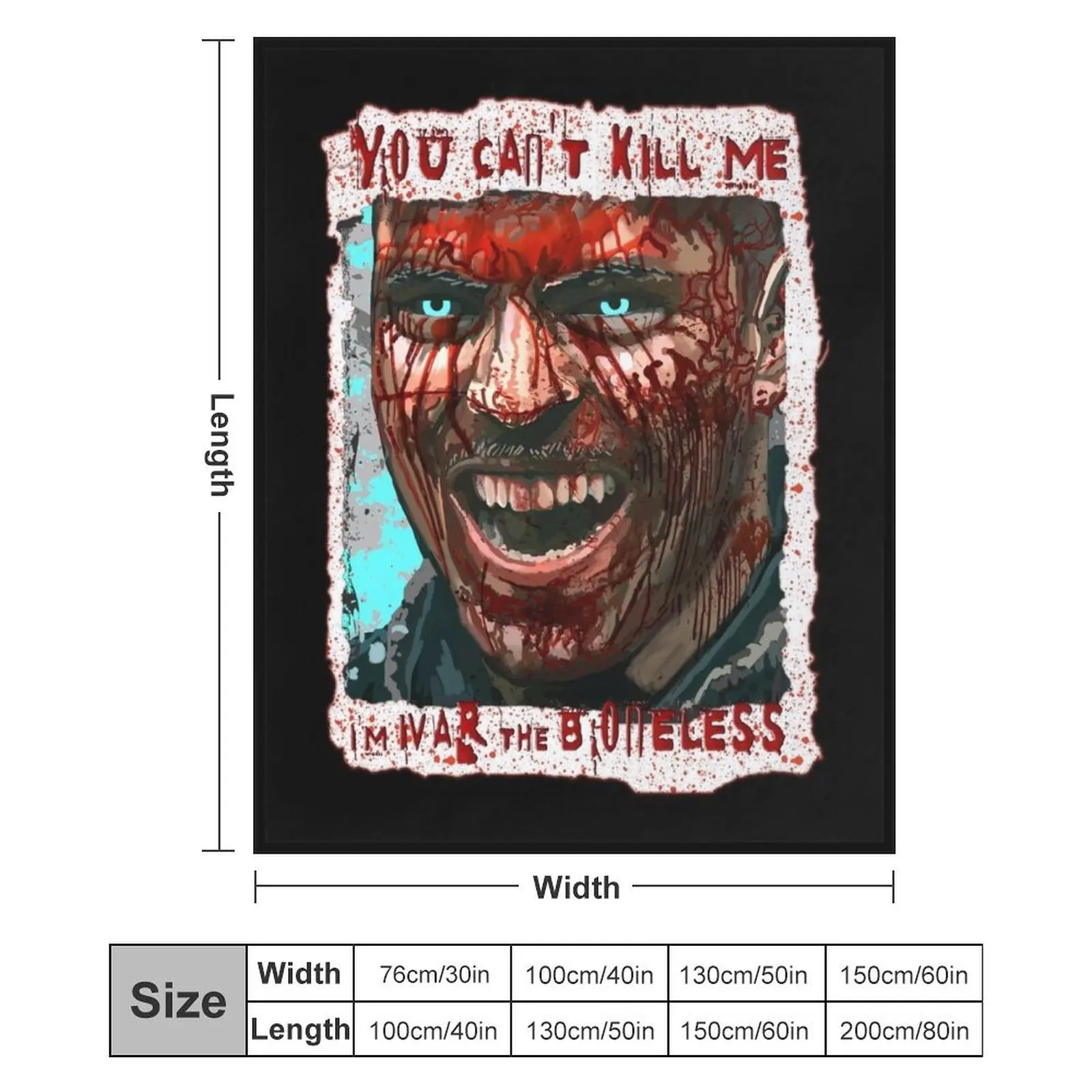 بطانية رمي لوحة Ivar the Boneless Viking King، أرائك عصرية كبيرة ناعمة للهالوين، بطانيات أنعمة للهالوين #6