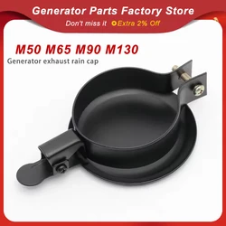 M50 M65 M90 M130 Silent Generator Set Exhaust Rain Hat Rain Cover Hat Muffler Exhaust Pipe Bulldozer Cover Generator Accessories