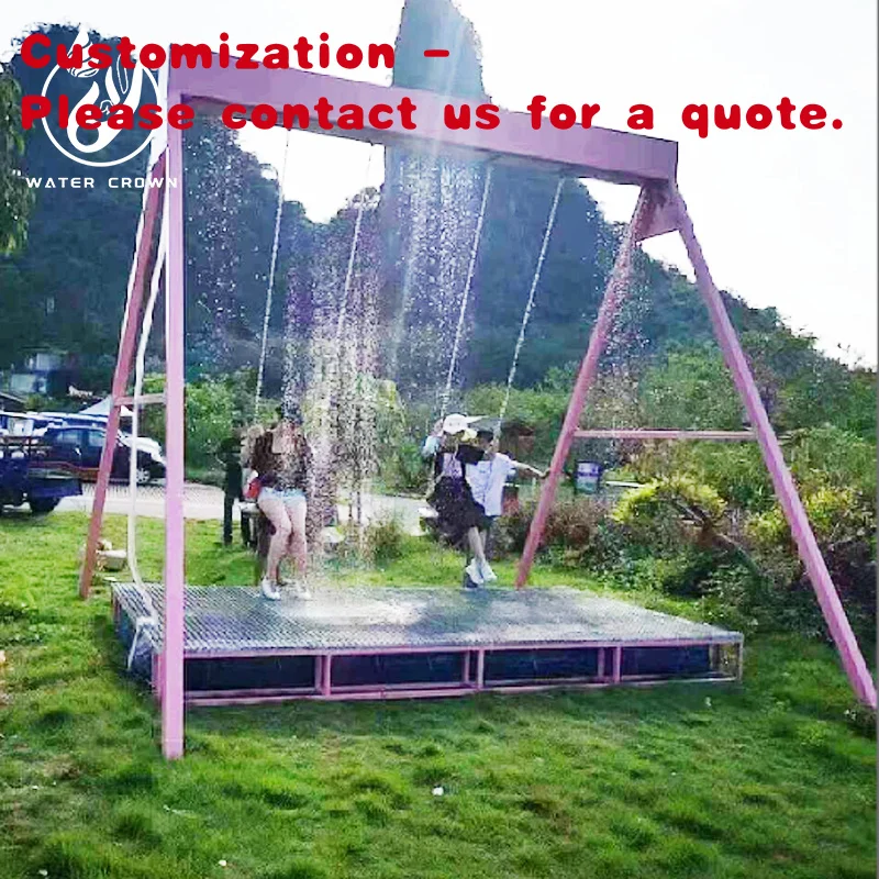 custom.Entertain in Style: Custom Large Swing Screen & Interactive Crown Fountain - Luxury Stainless Steel Centerpiece