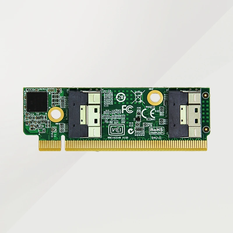 عالية السرعة PCle 4.0 16X إلى SFF-8654 محولات بطاقة التمديد SFF-8654 محولات بطاقة للكمبيوتر 1U Server-ABVP #4