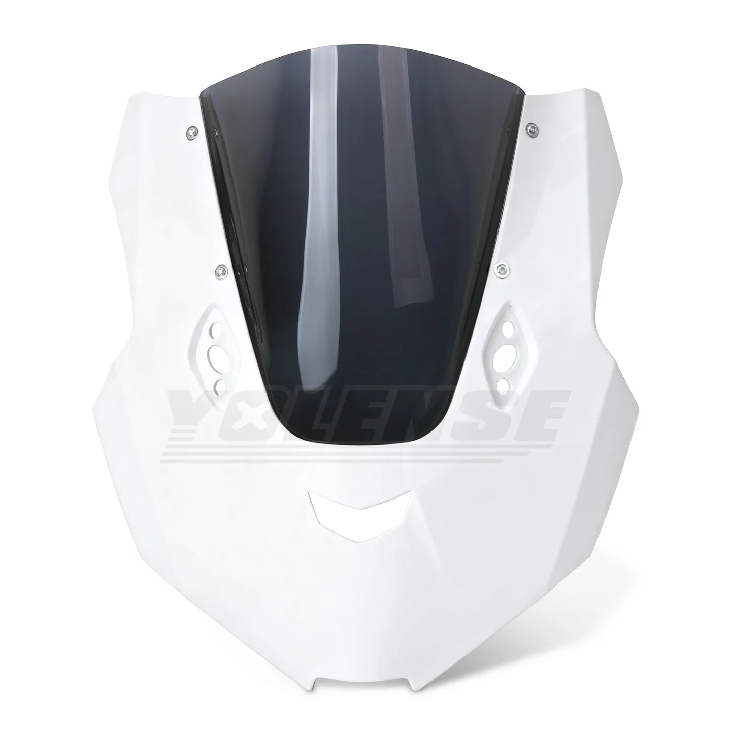 For ZXJC 500RR 500 RR Motorcycle One-Piece Hood Competitive Windshield With Raised Windscreen Deflectors Wind Screen