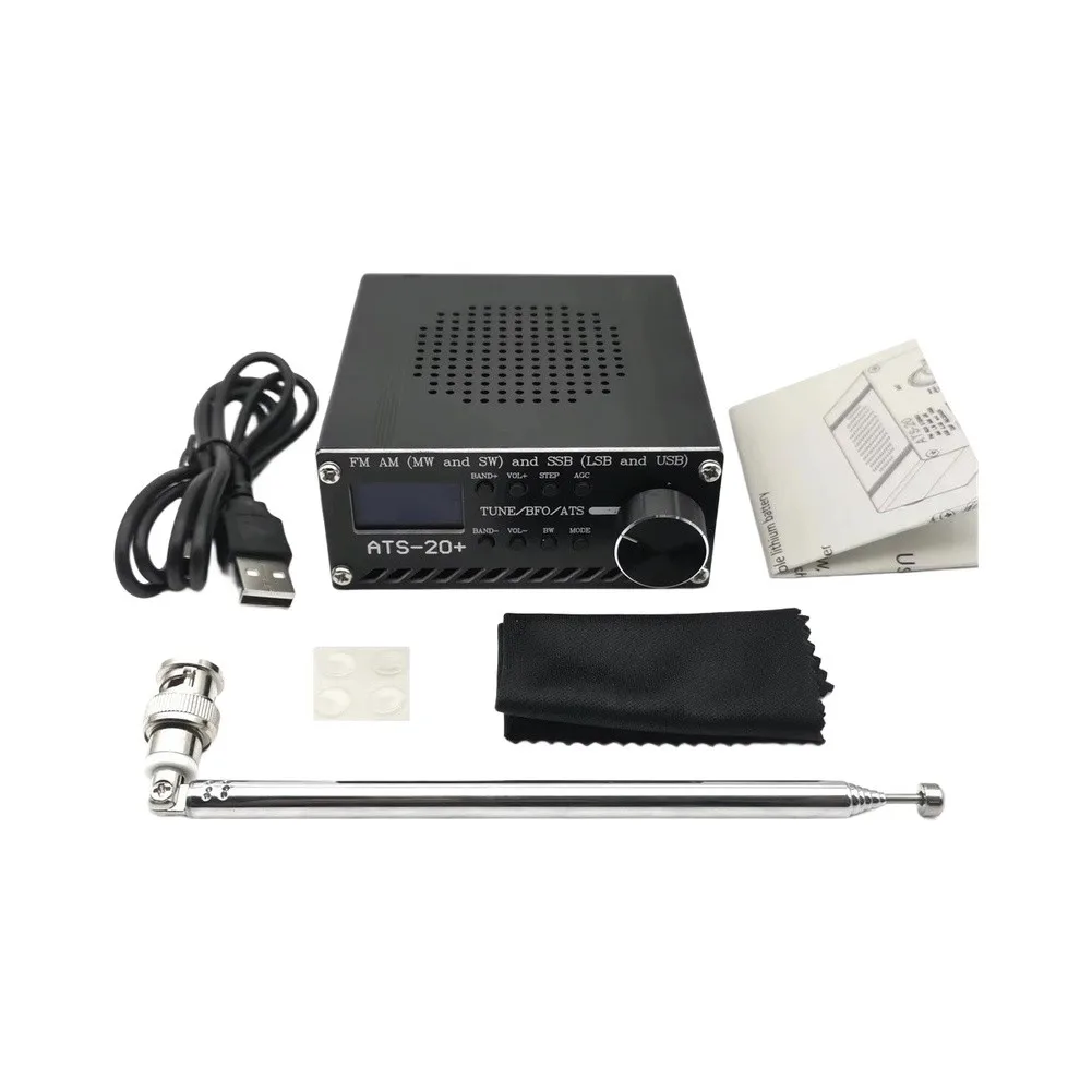 SI4732 ATS-20+ V2 Full Band Radio For R'eceiver For FM AM For MW SW SSB With BNC Interface For Type-C Portable Ham Tool