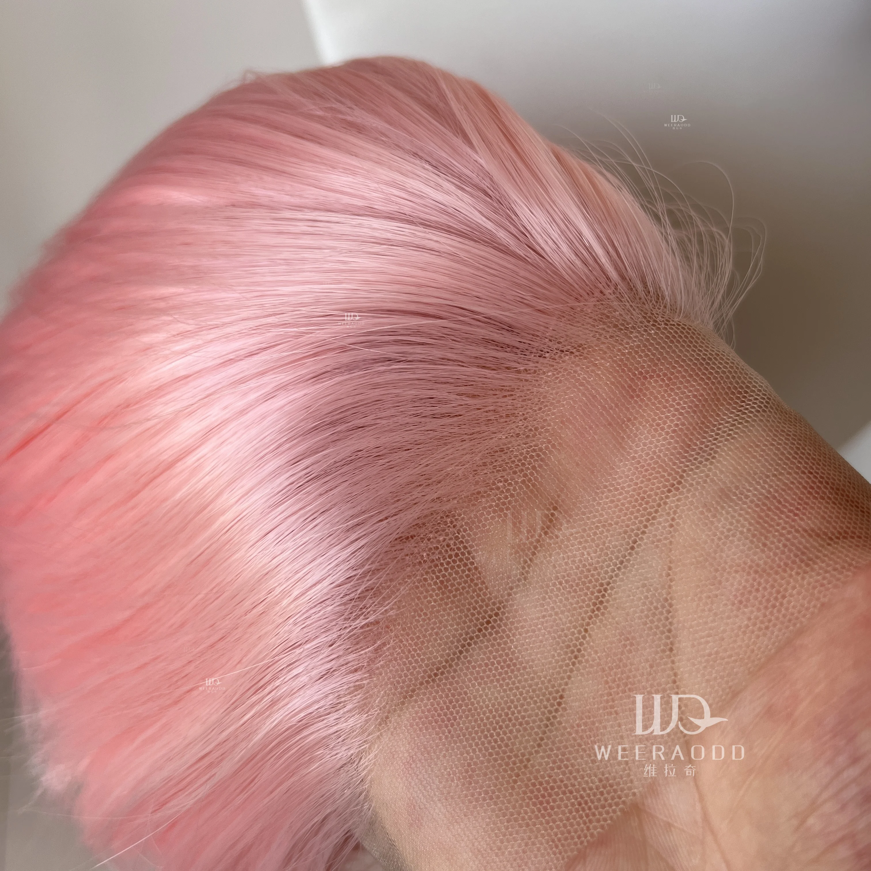 Sakura Pink Short Bob Cut for Women Cosplay 13x4 Lace Front Wigs for Men Glueless Synthetic Hair Heat Resistant Free Part 150%