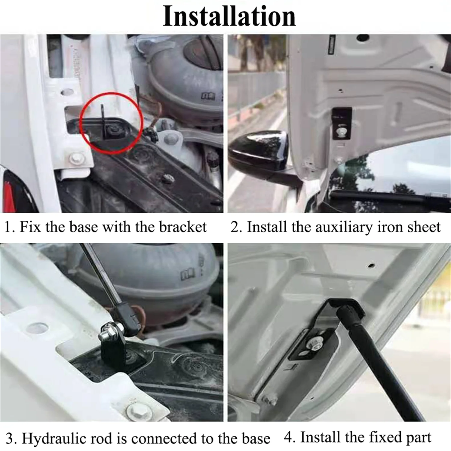 Puntales de elevación de capó delantero de acero inoxidable, amortiguadores de resorte de Gas, reemplazo de 2 piezas, para VW, Volkswagen, Jetta,