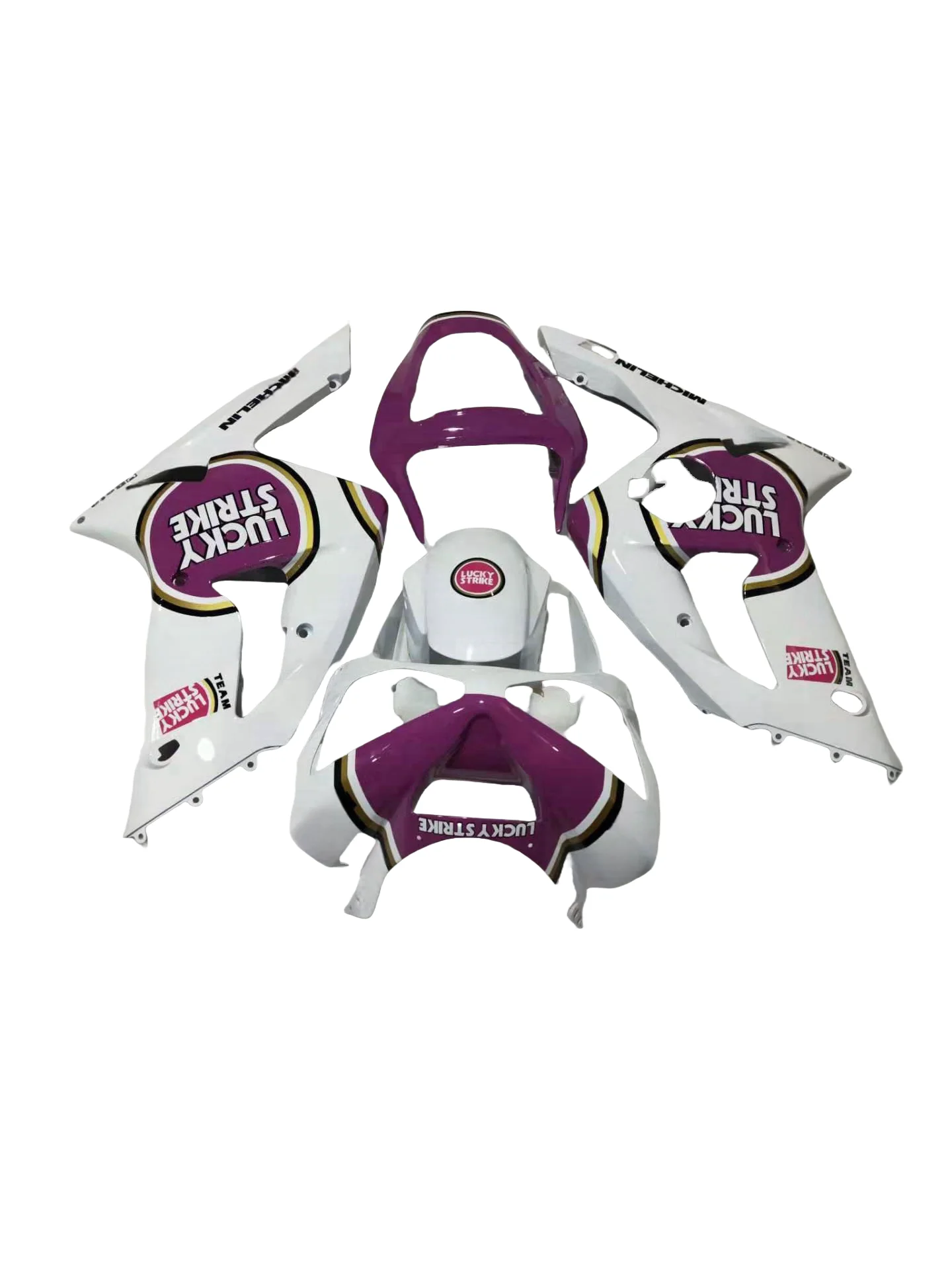 Custom fairing kit FOR KAWASAKI NINJA ZX 6R 636 03 04 ZX-6R 03-04 ZX6R 2003 2004 ZX 6R 03 04 white purple fairings