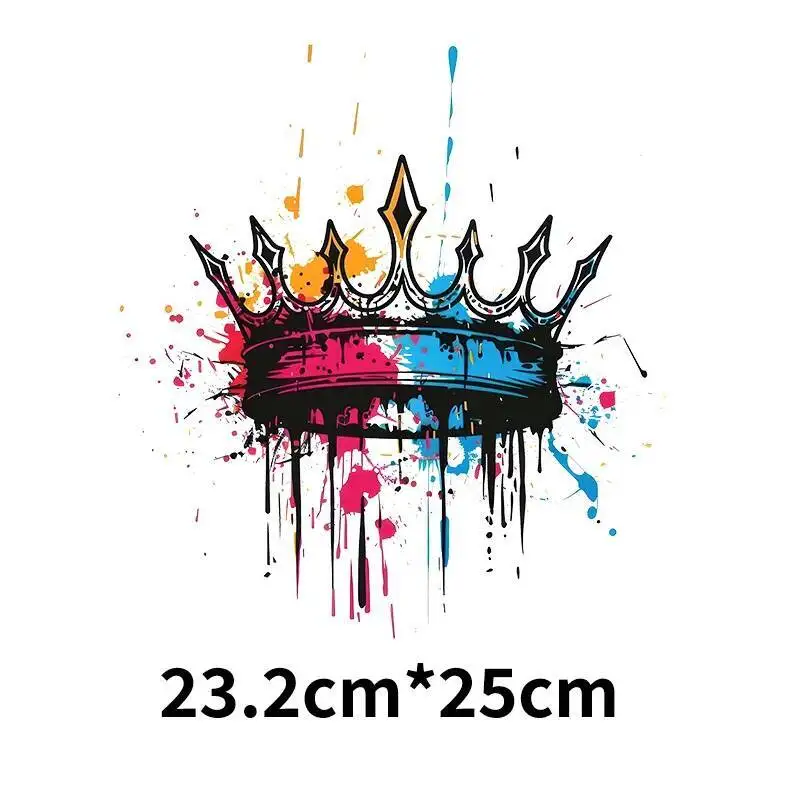 American Flag Heat Transfer Stickers Fashion Wings and Urban Landscape Iron On Stickers DIY Decoration Men and Women T-shirts view 6