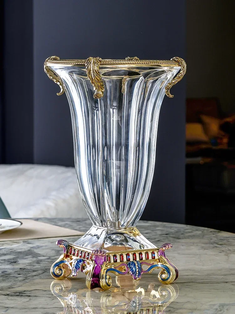 

Скандинавская прозрачная стеклянная ваза, эмалированная Роби Родин, домашнее креативное украшение, украшение для гостиной, стола