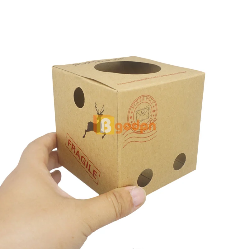 عيد الميلاد قزم دمية صندوق وصول شحن الدعائم قزم صندوق توصيل دمية ملحق للطفل هدية