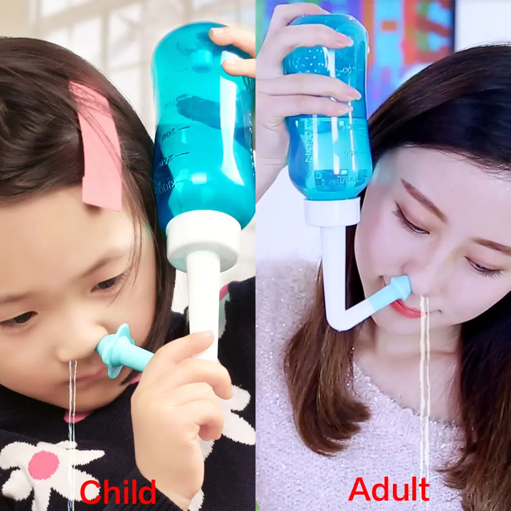 Nasal Wash Nose Cleansing Nasal Cavity Cleaner Sinusitis Sensitivity Healthy Care Avoid Allergic Rhinitis Neti Pot 300ML/500ml