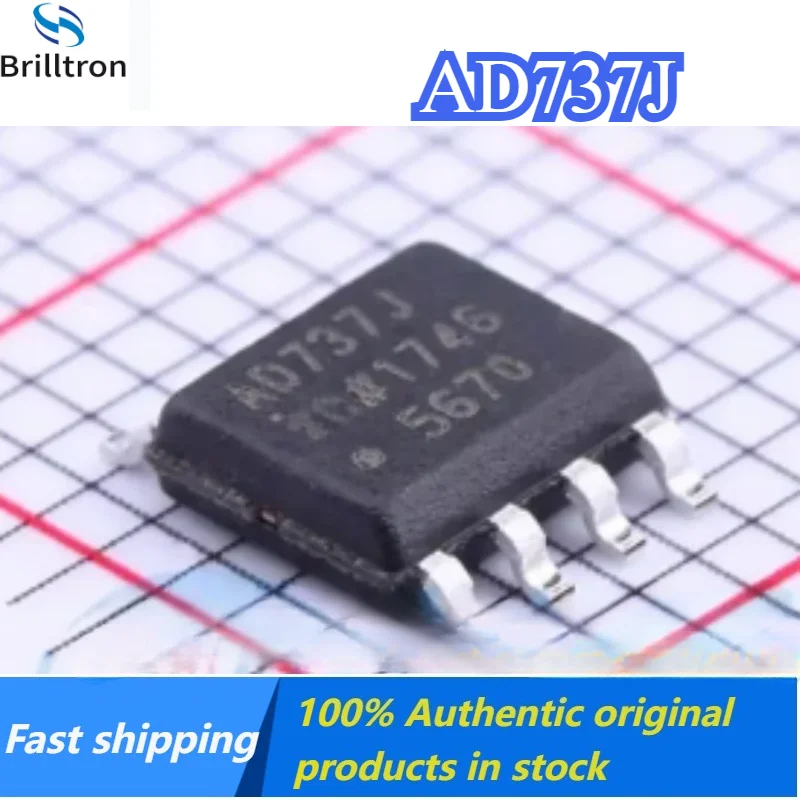 2-10PCS AD737JRZ-R7 AD737J RMS-DC Converter IC Chip SOP-8 Brand New Original in Stock  Fast Shipping.