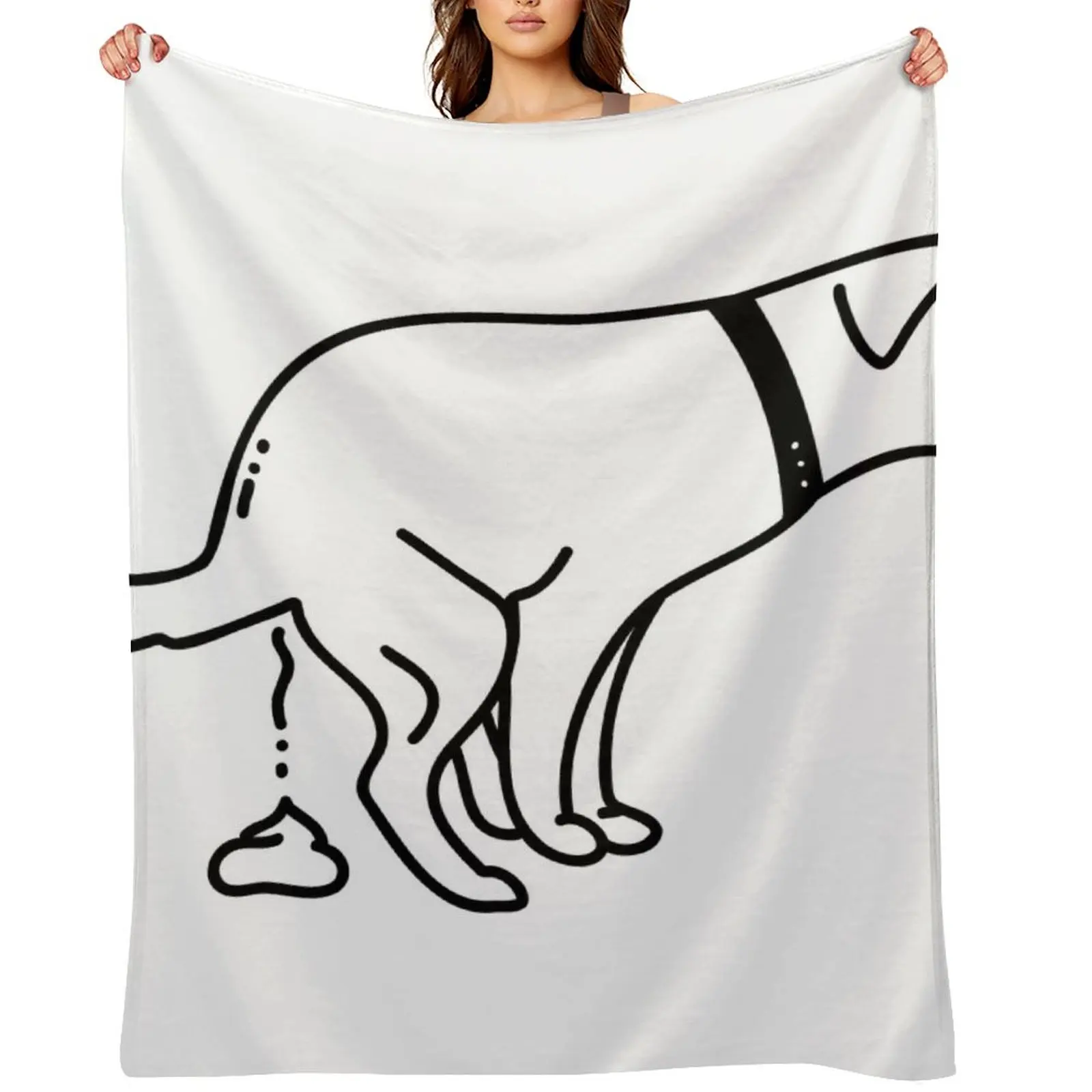 

Dogs Pooping Throw Blanket Kid'S Cute Plaid Sofas Blankets