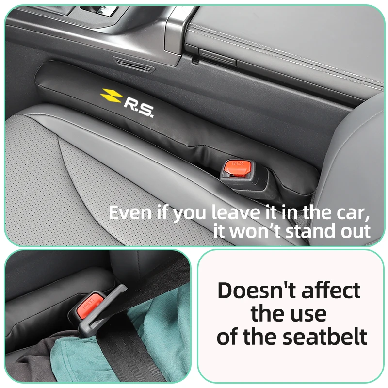 Leather Car Seat Gap Filler Strips Decorative Interior Accessories For Renault Koleos Megane Espace Kadjar Duster Symbol Scenic view 5