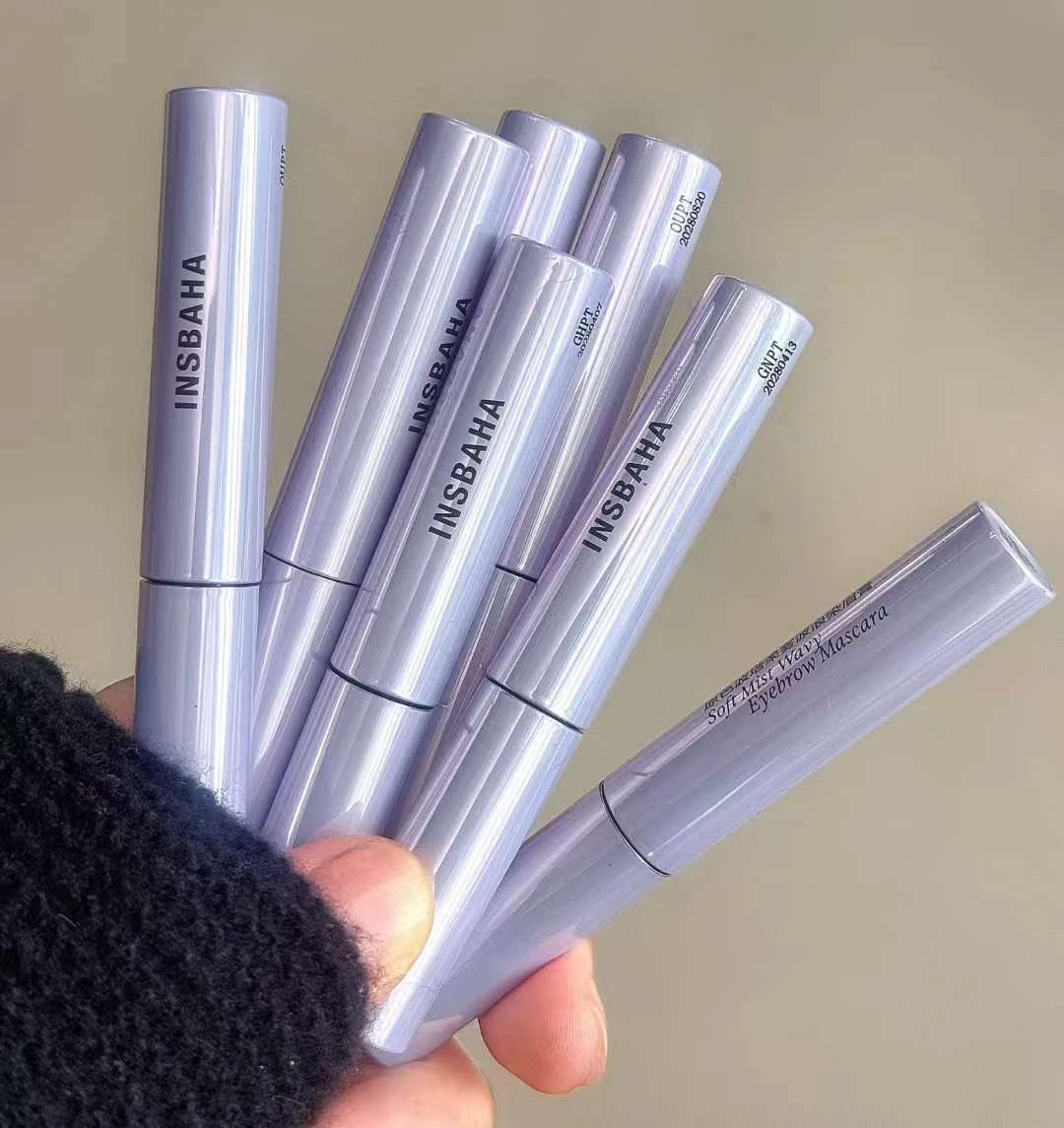 INSBAHA Wenkbrauw Mascara Waterproof Zachte Mist Kleurinstelling Natuurlijke Niet-klonterende Wenkbrauw Tint Langdurige Paarse Wenkbrauw Make-up