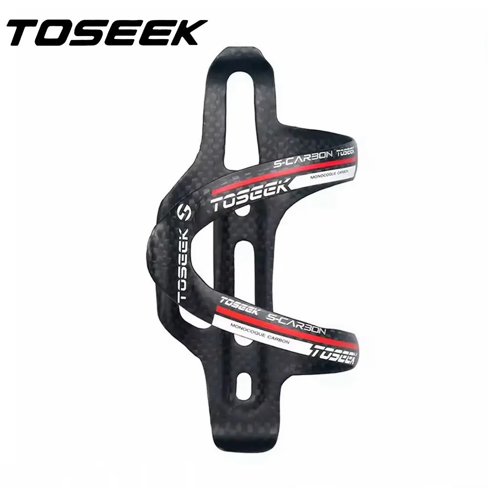 

TOSEEK Bicycle Bottle Holder 2Pcs/Lot Carbon Fiber Water Bottles Cage Bike Road Mountain Cycling MTB Parts - Left opening