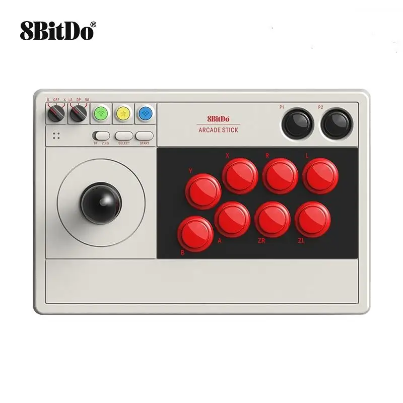 New 8Bitdo Arcade Stick 2.4G Receiver USB Wired Wireless Bluetooth Gamepad for Nintendo Switch Windows