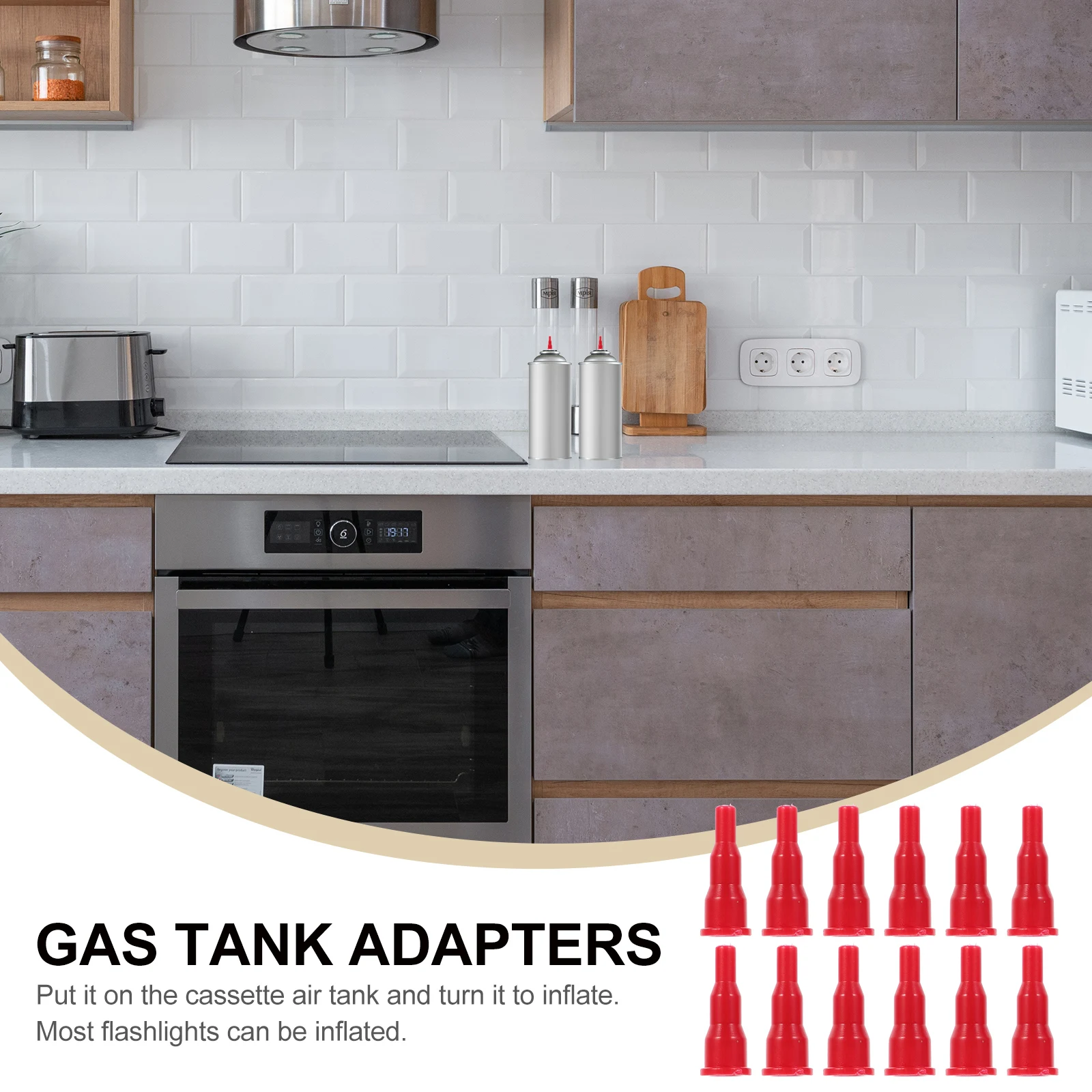 

12 Pcs Gas Tank Adapter Regulators for Bottles Controller Connection Plastic Connector Adaptor