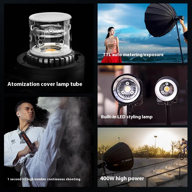 Godox AD400 Pro WITSTRO All-in-One Outdoor Flash AD400Pro Li-on Battery TTL HSS with Built-in 2.4G Wireless X System