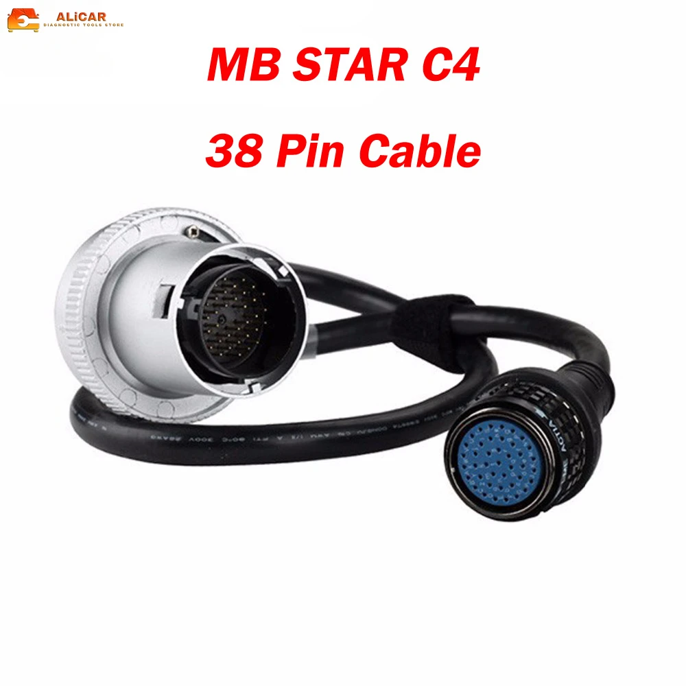 High Quality MB Star C4 38 pin Cable for SD Connect C4 Scanner Connector 38Pin Cable Star Diagnostic Tool In Stock Fast Shipping