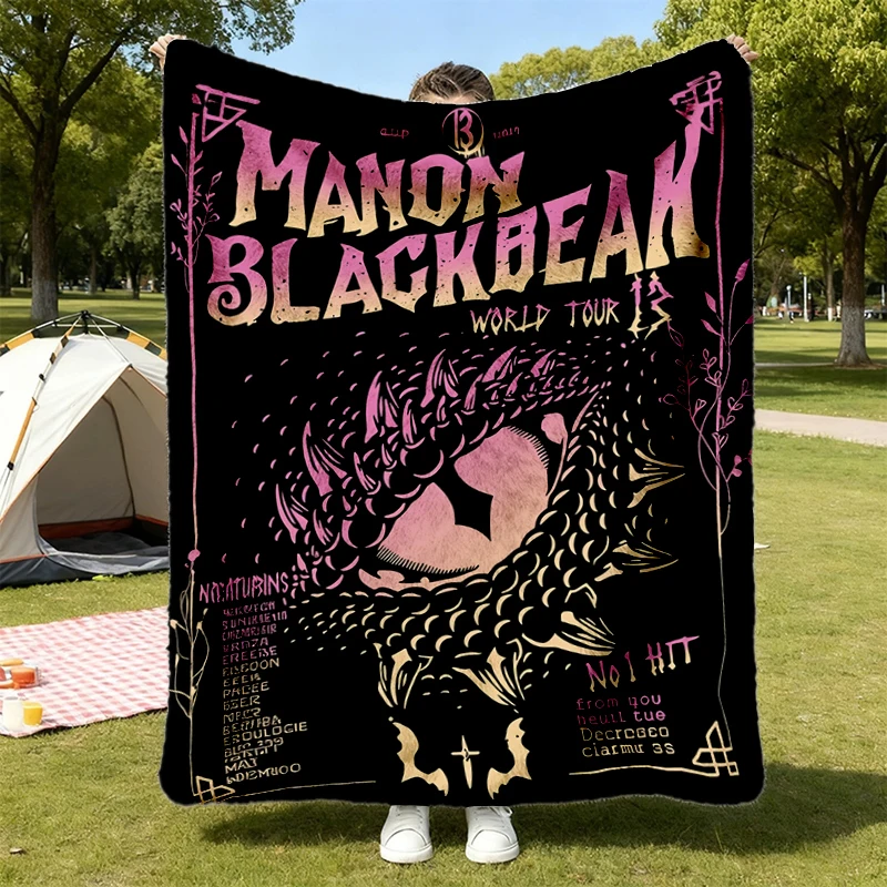 Manon Blackbeak World Tour 13 Warm Blanket, Throne of Glass Soft Blanket, The Thirteen Comfy