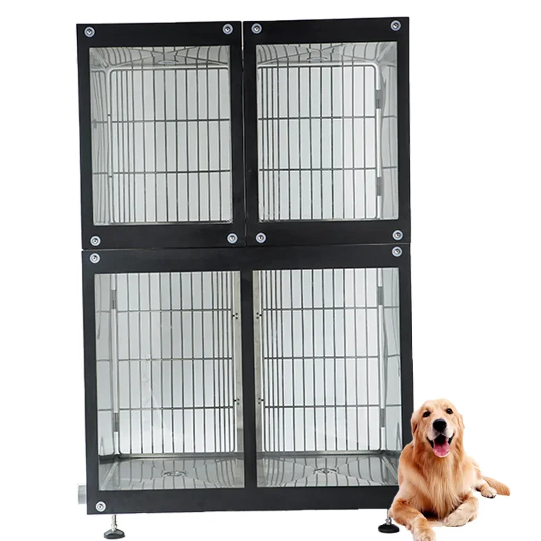 

Aeolus Round cornered pet stainless steel show animal oxygen hospital dog boarding kennel cages