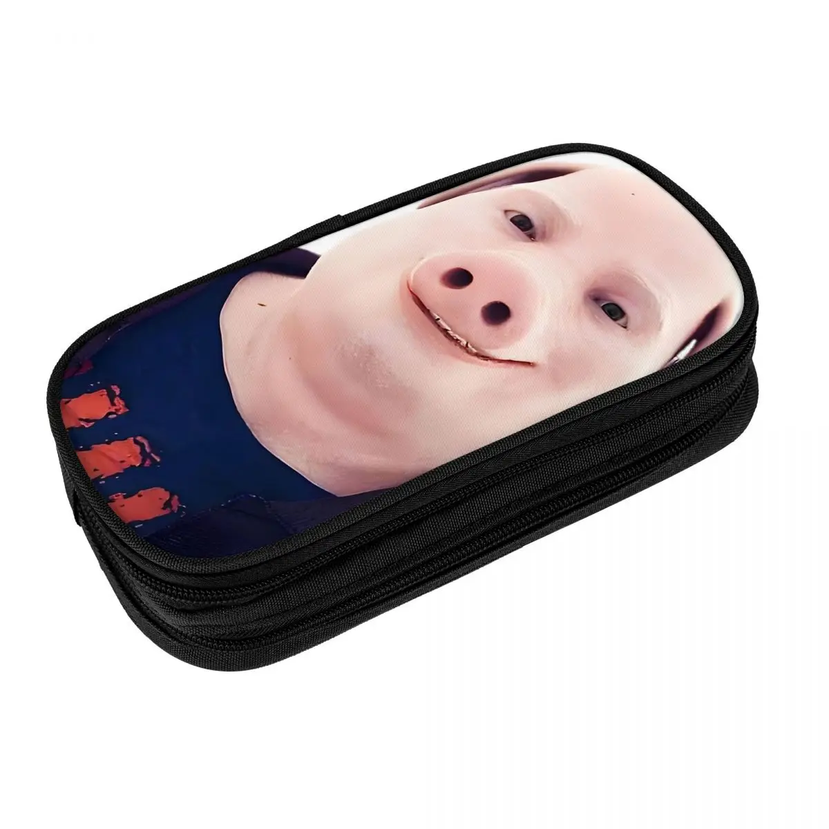 

John Pork Smiling Pig Head Pencil Case Pencilcases Pen Kids Big Capacity Bags Students School Cosmetic Stationery