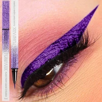 1PC New Purple Fine Liquid Eyeliner Waterproof Long Lasting Eye Pen Waterproof Quick-drying Korean Makeup Products Beauty Matte 3