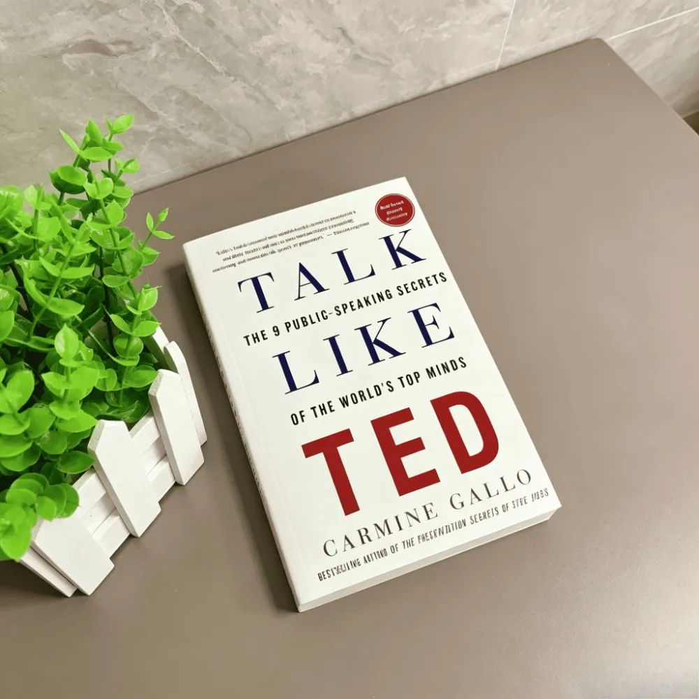 HABLA COMO TED de Carmine Gallo: Los 9 secretos para hablar en público, mejora personal, elocuencia en el discurso, libro en inglés