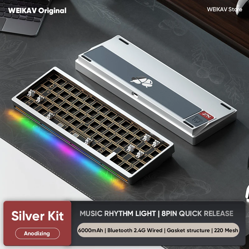 Weikav Lucky65 V3 NUT65 ワイヤレスアルミメカニカルキーボードキット