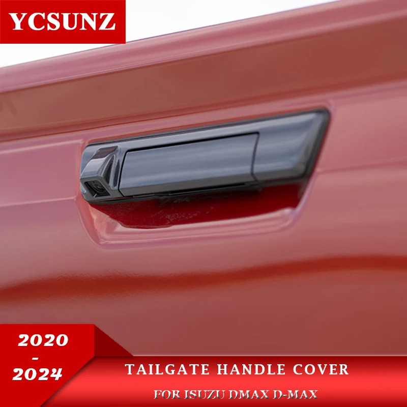 

Tailgate Handle Cover Camera Hole For Isuzu DMAX D-MAX 2020 2021 2022 2023 2024 V-cross AT35 Safir car Accessories Double Cabin