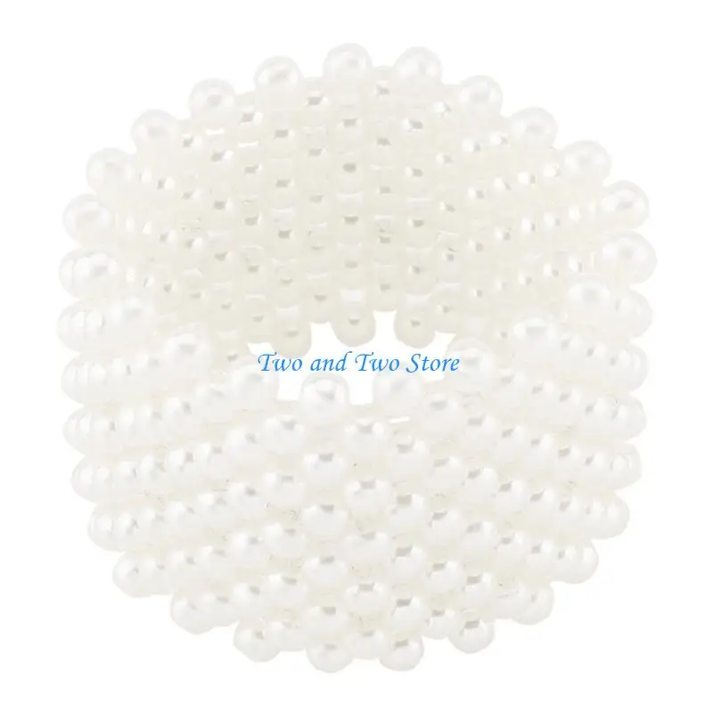 HX6F Comfortable Imitation Pearls Bracelet Business Meetings Essential Wrist Jewelry
