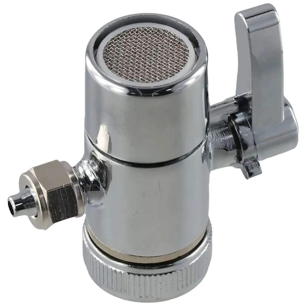 Copper Single Cut Valve Filter 1/4 Inch Silvery Faucet Changeover Valve Diverter Valve Kitchen