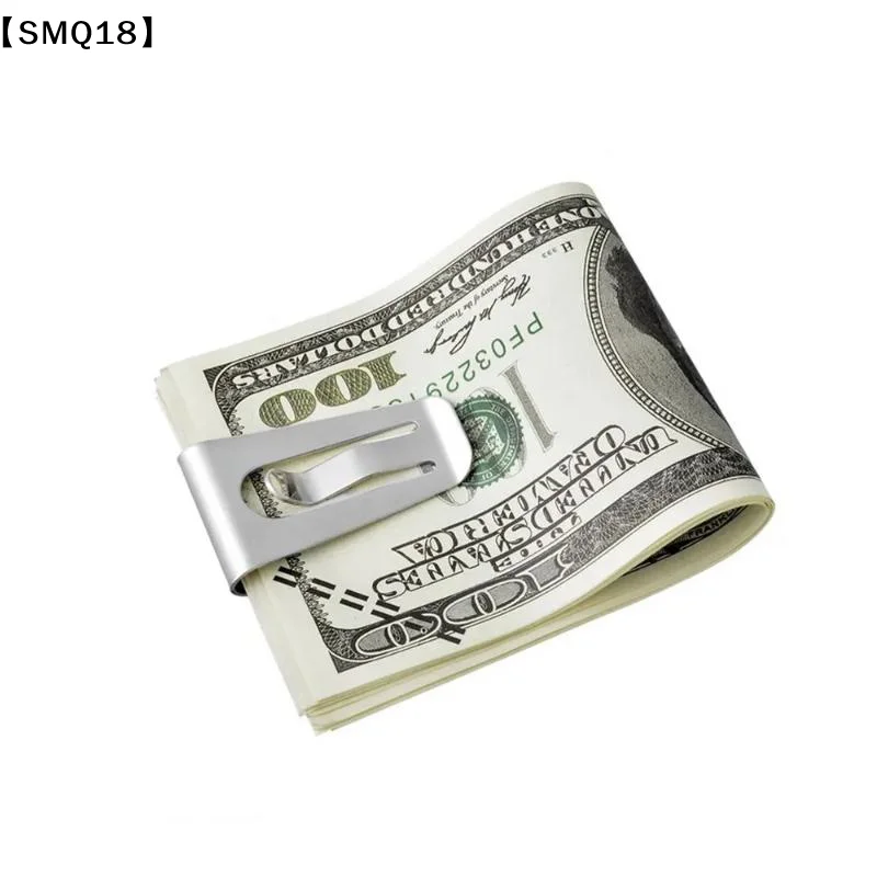 Stainless Steel Money Clip Slim Front Pocket Wallet Up To 50 Bills Minimalist Wallet For Men Gift Pocket ID Credit Folder【SMQ】