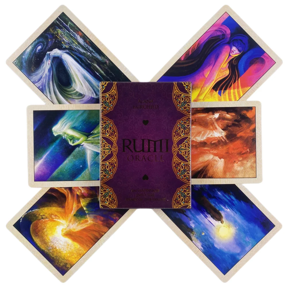 Rumi Oracle Cards A 44 Tarot English Visions Divination Edition Deck Borad Playing Games