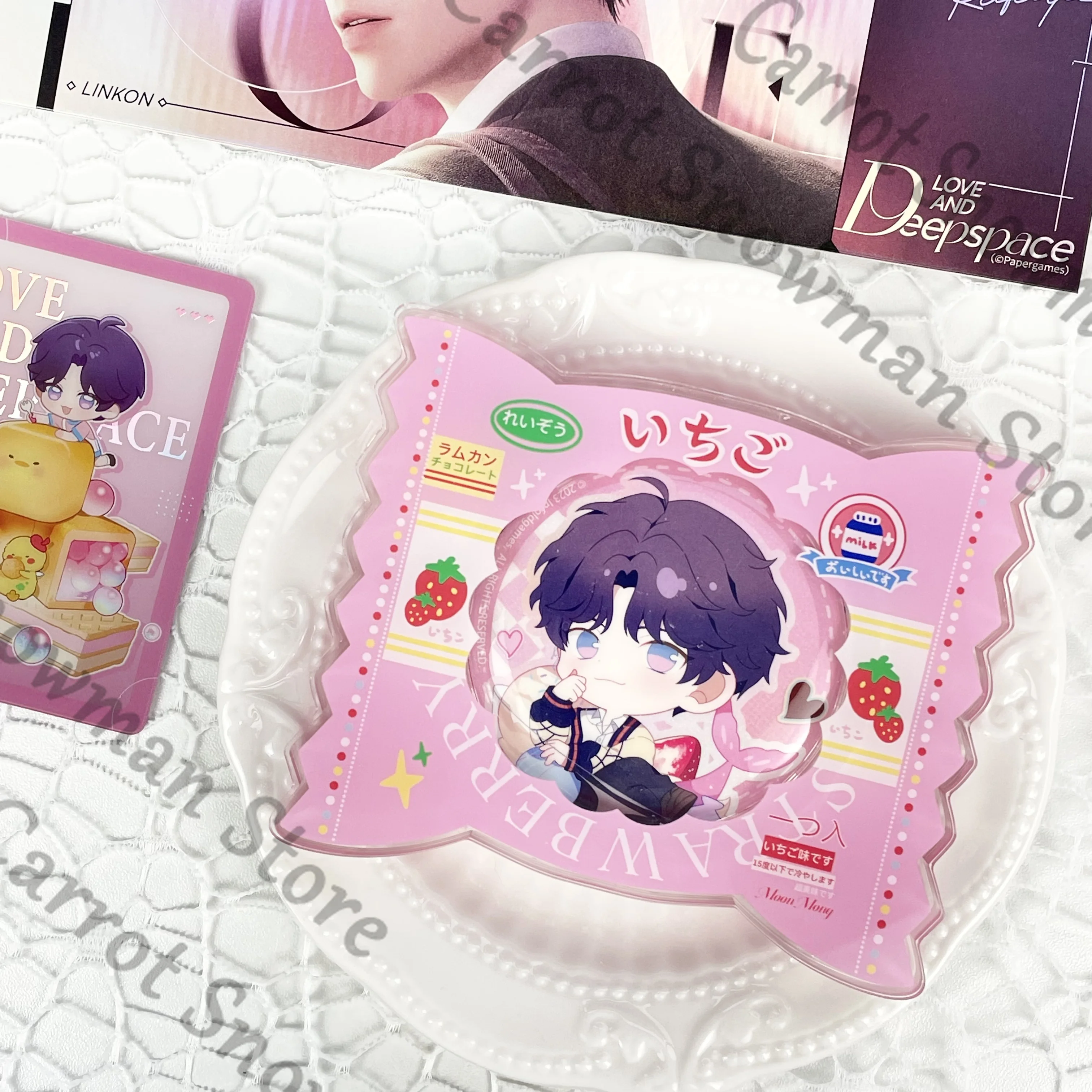 Love and Deepspace Zayne Rafayel Xavier Anime Candy Magnet Badge Protective Case Acrylic Cospaly Cartoon Decorate Gift