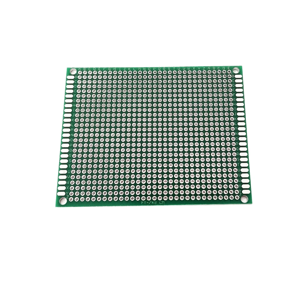 5 uds Universal 7x9 FR-4 fibra de vidrio de doble cara placa de pruebas DIY Kit de Protoboard electrónico para creación de prototipos de circuitos PCB