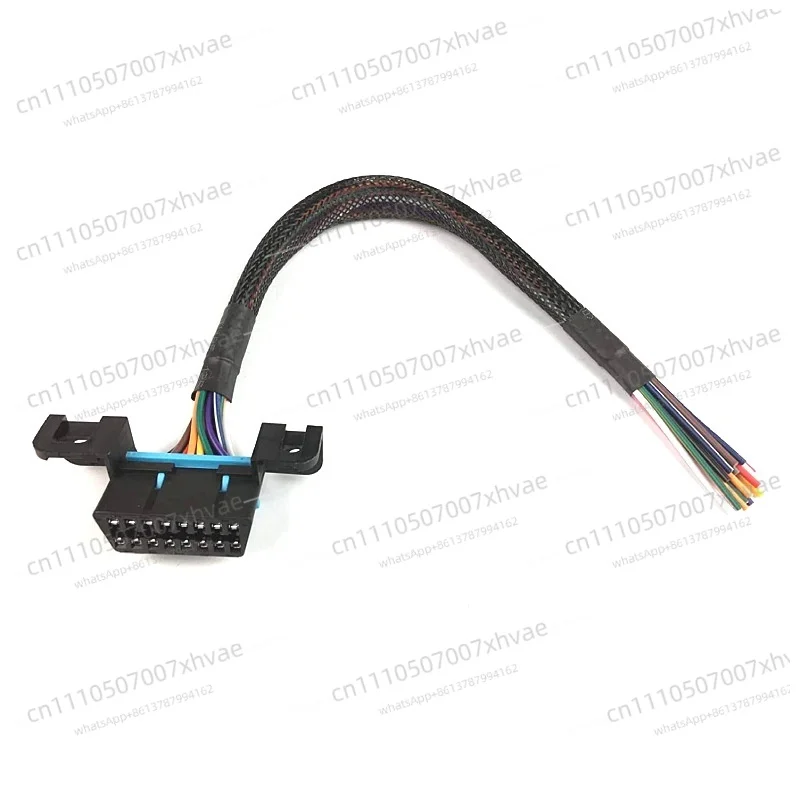 

Кабель-переходник OBD2 с 16-контактным разъемом J1962F (женский) на открытый конец, автомобильный соединительный кабель OBD2 для OLIVER, 16-контактный разъем J1962F (женский) на открытый конец.