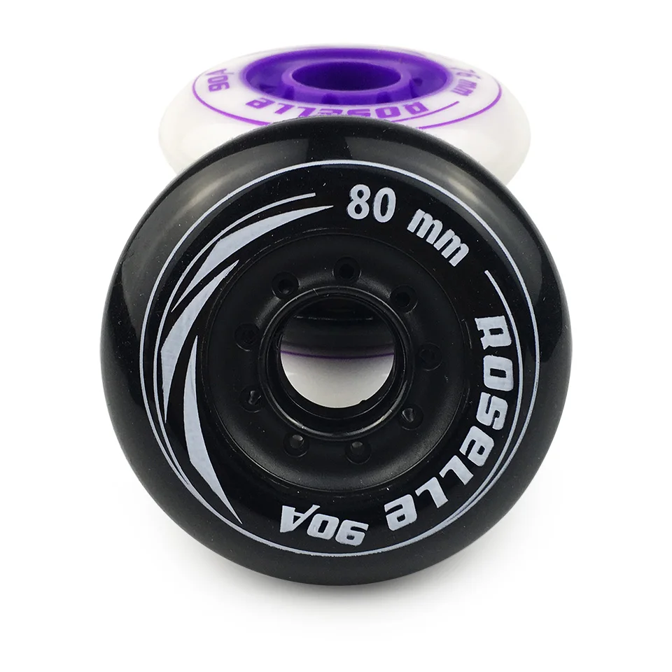 JEERKOOL Inline Roller Skate Wheels 4 Pieces 72 76 80mm Skate Tires Slalom Sliding Free Skating For SEBA Powerslide Patines