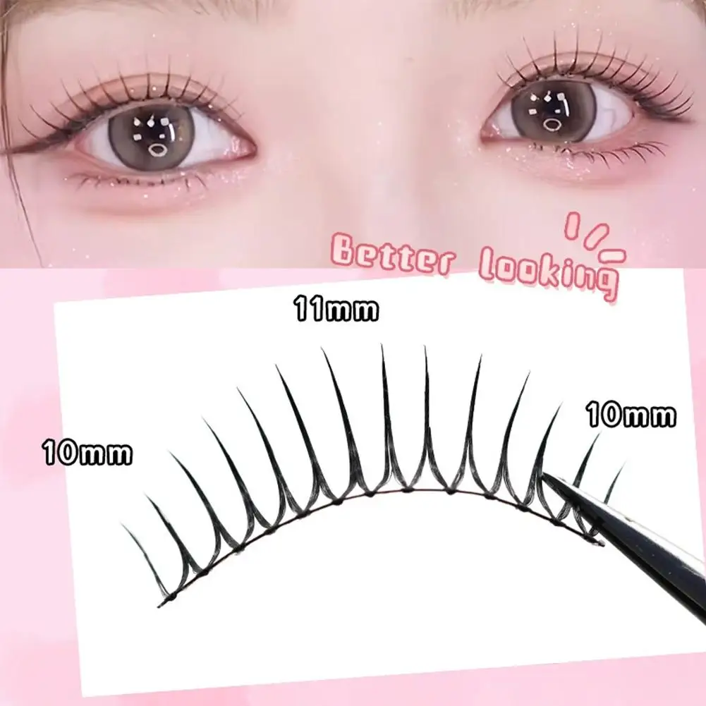 5 Pairs False Eyelashes A Type Eyelashes Upgraded Lash 11MM Stem Transparent Mink Soft Natural Lashes Eye U-shaped E3O1