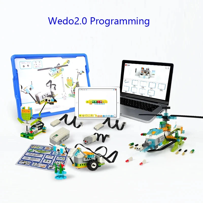 2022 New High-Tech Wedo 3.0 Robotics Construction Set Building Blocks Compatible with Logoes Wedo 2.0 Educational Diy Brick Toys