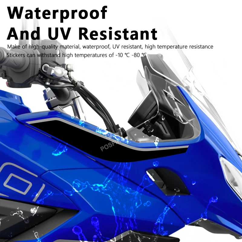 POSFIRA Motorcycle Fairing Stickers Vinyl Decals for Triumph Tiger Sport 800 2025 Motorbike Body Decoration Strip Accessories 4