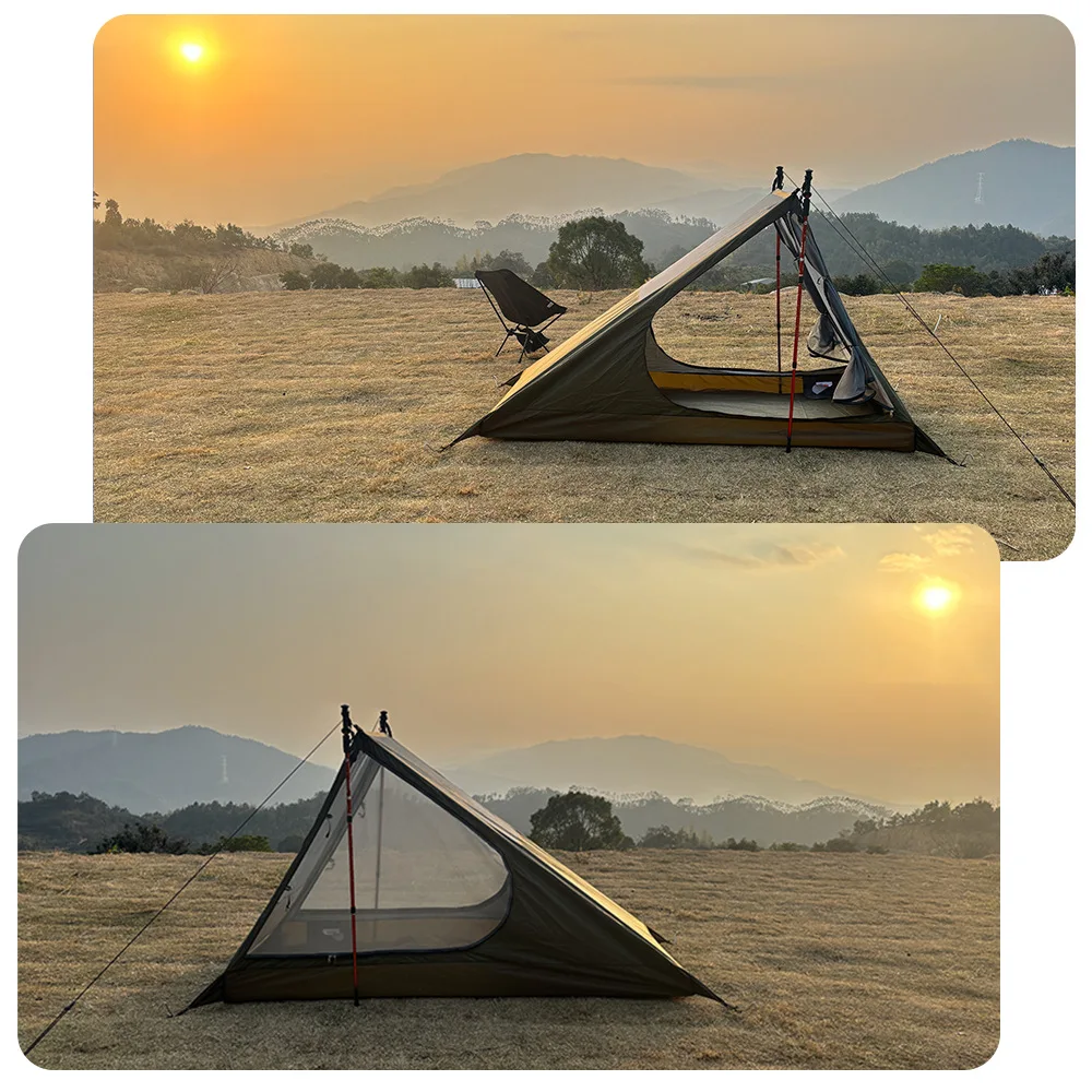 [Exported to Europe, America] Outdoor camping mosquito-proof single hiking tent Lightweight inner net breathable rodless tent