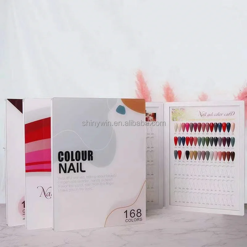 Fashionable Lightweight Nail Polish Swatch Book 1200 528 Colors Nail Art Display Book
