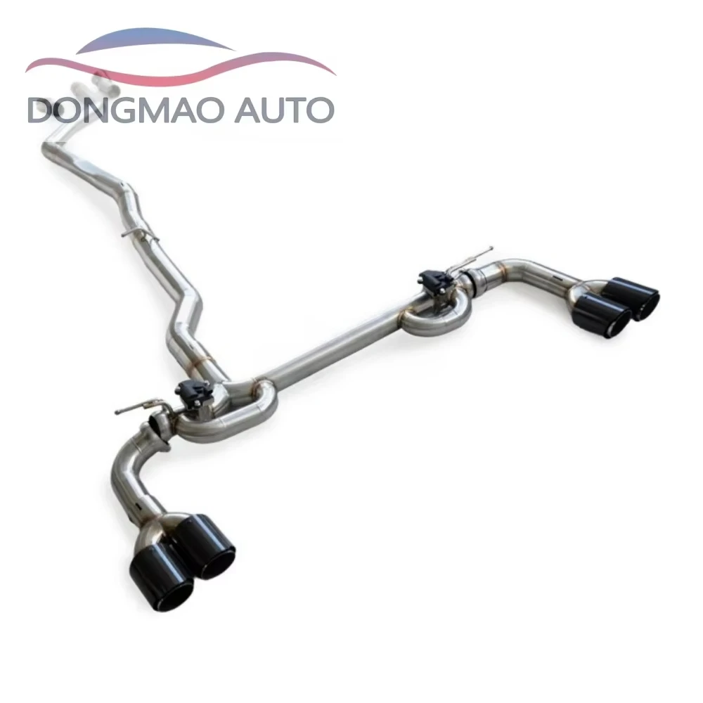 Suitable for BMW 540i G30G38 3.0T B58 2018-2024 Exhaust Pipe Stainless Steel Back Exhaust System with Valve 4 Tips view 5