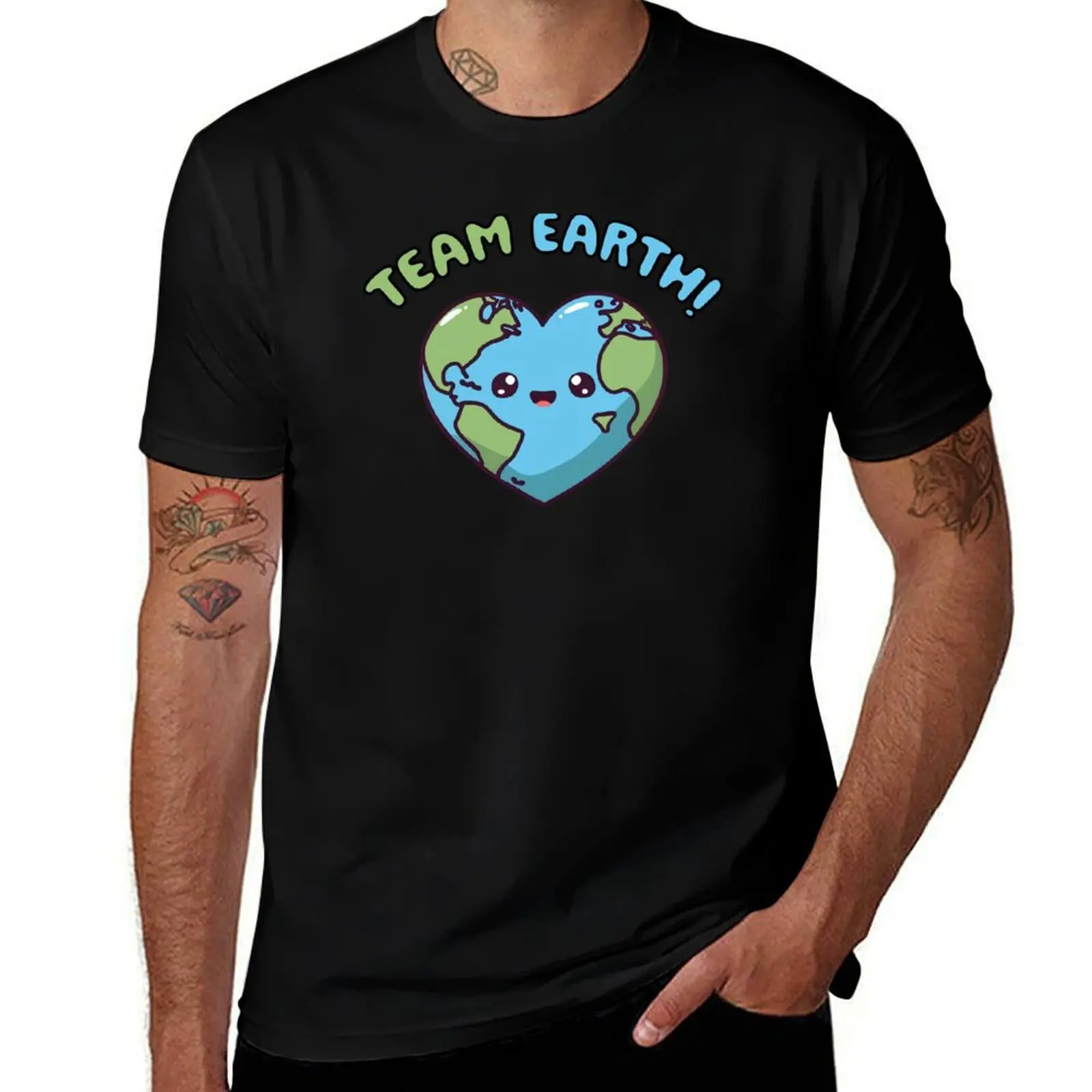 Team Earth T-Shirt Summer Holiday Casual Tee T-Shirt