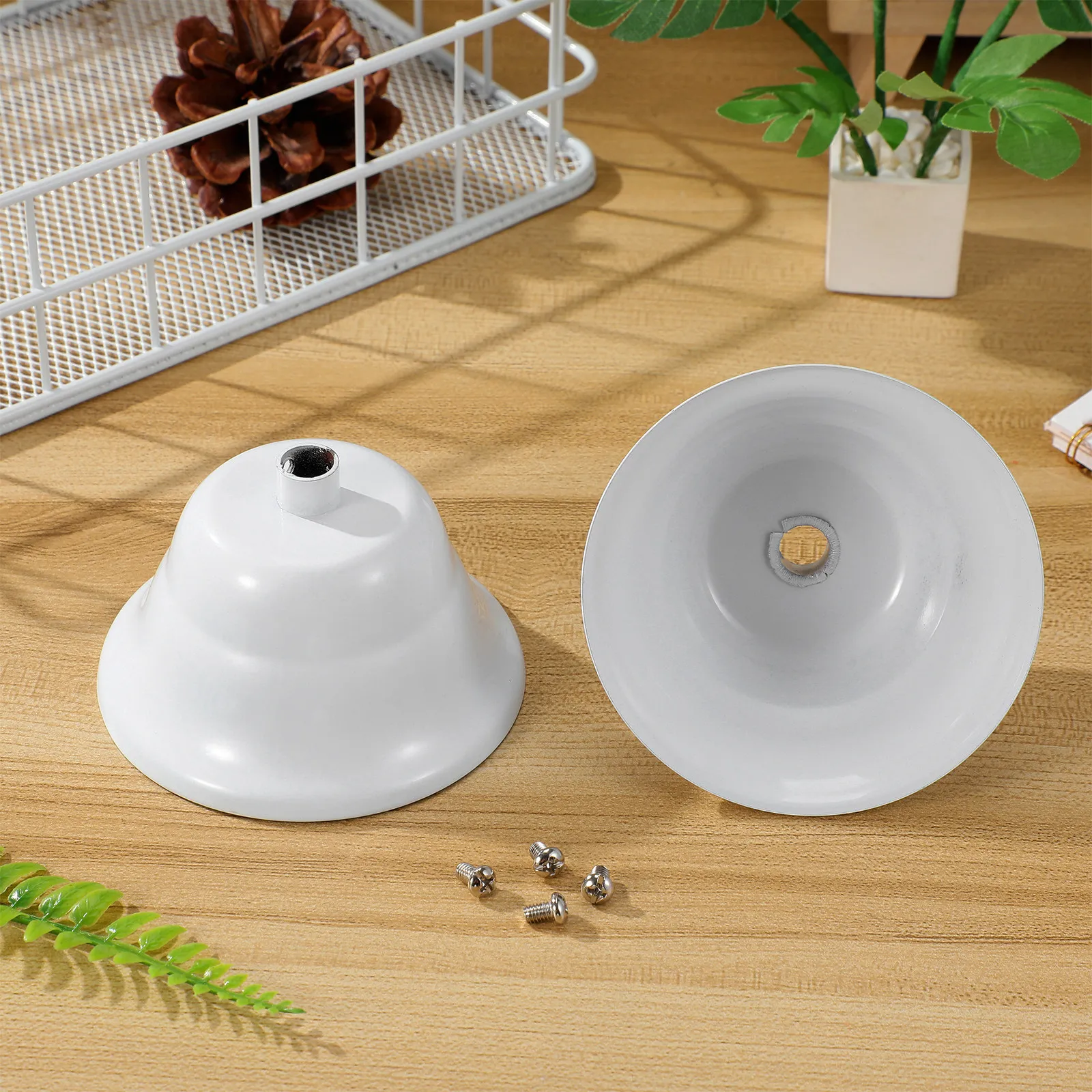 

4Pcs Chandelier Cover Plate Ceiling Mounting Canopy Kit for Lamp Bar Chandelier Sheepskin Lighting Easy Assemble