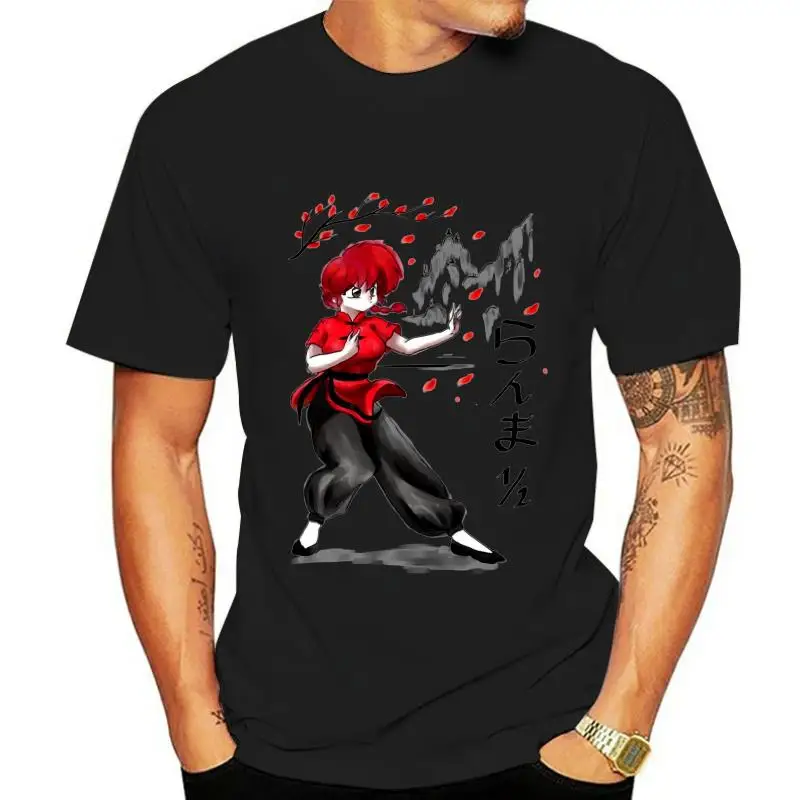 Classic Anime Ranma 12 Nibun-no-Ichi T shirt Men Picture Custom O-neck S-6XL Harajuku Streetwear Tee Shirt