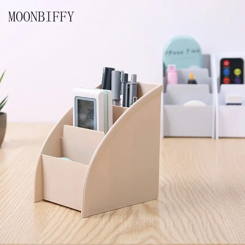 

Plastic TV Remote Control Storage Holder Mobile Phone Holder Stand Washable Home Office Storage Boxes Desktop Storage Case