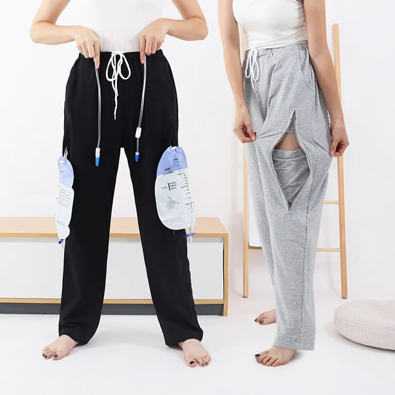 

Spring Summer Elderly Care Urine Bag Pants Bladder Fistula Pants Kidney Stoma Incontinence Pants Catheter Bile Drainage Bag