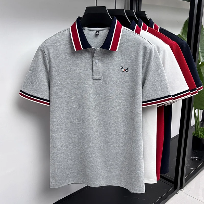 Designer Original Sommer Herren Kurzarm-POLO-Shirt Gestreifter Kragen Knopfleiste Hochwertige Stickerei Mode Lässige Herrenbekleidung – Detail 20
